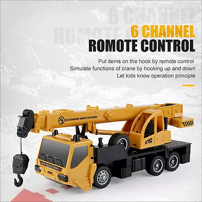 2.4GHz 6 Channel RC Construction Truck Tower Crane Vehicle LED Light AU O2N5 • $57.81