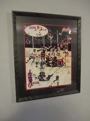 1980 Miracle On Ice Team Signed 16x20   762 OF 980    20 SIGNATURES • $4599