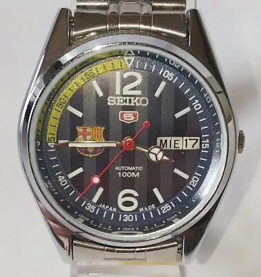 SEIKO Matic Automatic Blue 5 Barcelona Men's Auto Vintique Limited Produc (1216 • $181