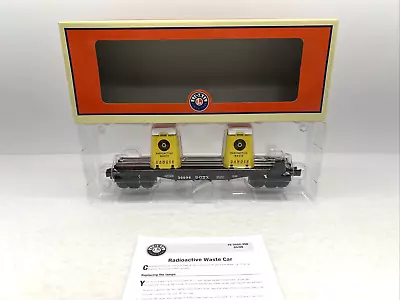 Lionel 6-52552 LOTS 2009 DODX Illuminated Radioactive Waste Flatcar O Club 30096 • $101.99