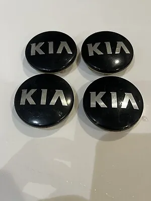 Set Of 4 Genuine Factory OEM Kia Wheel Center Hub Cap Black 2-5/16  52960-3W200 • $15