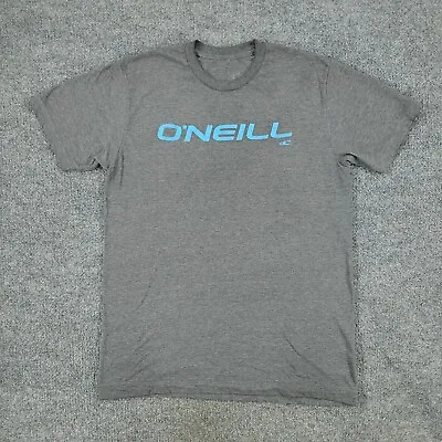 O'Neill Shirt Men's Medium Gray Graphic Tee Short Sleeve Logo Spell Out Adult M • $9.09