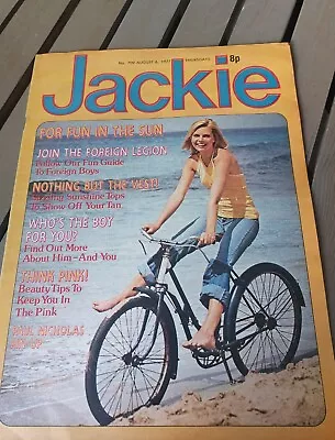 Vintage JACKIE Magazine - 6 AUG 1977 - Paul Nicholas Centrefold -FREEPOST-Jk281 • £12