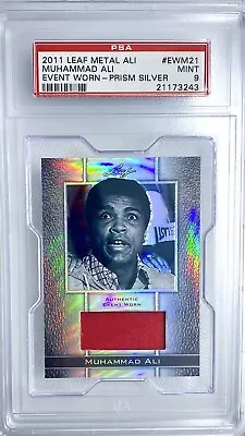 2011 Leaf Metal Muhammad Ali Auth. Worn Patch /70 PSA 9 Prism Silver SP #EWM21 • $99.99