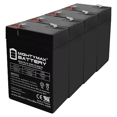 Mighty Max 6V 4.5AH Replacement Battery For Game Feeder Deer Lighting - 4 Pack • $34.99