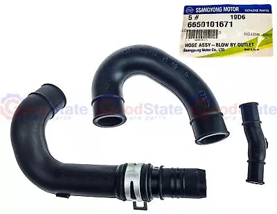 $68.54 • Buy GENUINE Ssangyong Rexton 2.0L 2.7L Turbo Diesel Oil Separator Valve Hose Set