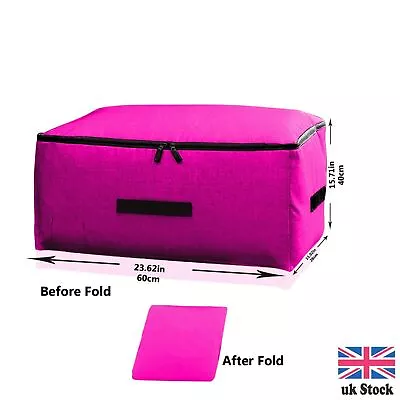 Waterproof Large Storage Bag Bags Oxford Box Clothes Quilt Duvet Laundry Zipped • £7.95