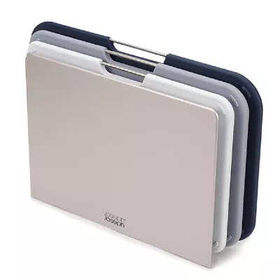 3pc Joseph & Joseph Nest Chopping/Cutting Board W/ Storage Regular Set Grey • $92