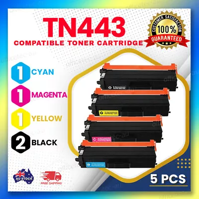 5x TN-443 TN443 Toner For Brother HL-L8260CDW HL-L8360CDW MFC-L8690CDW 8900CDW • $95.85