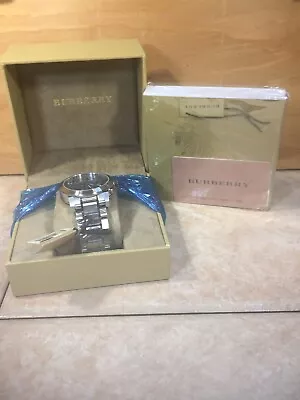 $374 • Buy Burberry Chronograph Blue Dial Stainless Steel Mens Watch BU9363  822138040211