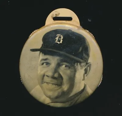 1935 Quaker Oats Premium Fob Counter Scorer Pin Babe Ruth Boston BRAVES HOF • $150