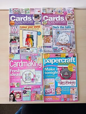 SIMPLY CARDS & PAPERCRAFT Cardmaking Magazine BUNDLE X 4 ISSUES Assorted Titles • £4