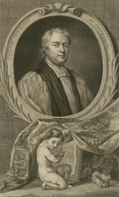 £17 • Buy Jacobus Houbraken (1698-1780) - 18th Century Engraving, Tillotson, Archbishop