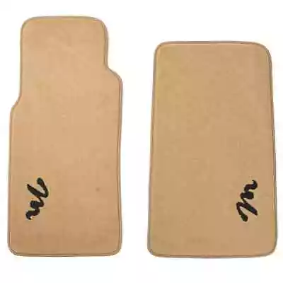 Plush Floor Mats - Tan Carpet / Tan Binding / Black M Pair - MX-5 Miata 1990... • $149.99