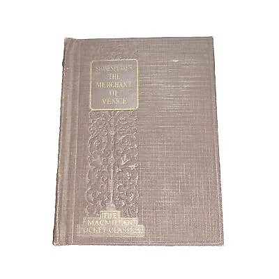 Shakespeare’s The Merchant Of Venice 1927 Macmillan Pocket Classics • $9.99