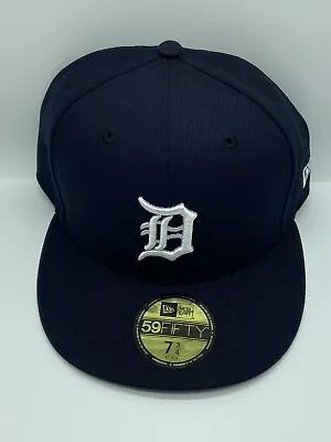 Detroit Tigers New Era Home Authentic On-Field 59FIFTY Fitted Hat 7 3/4 • $33.99