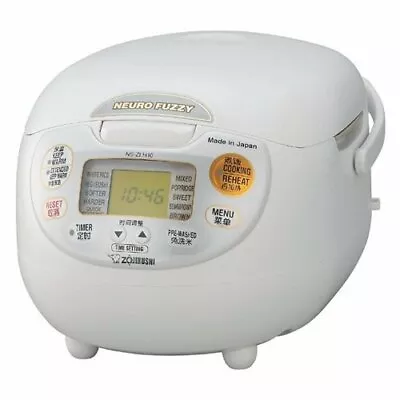 ZOJIRUSHI Electronic Rice Cooker NS-ZLH10-WZ WHITE 220-230V SE Plug English Manu • $540.93