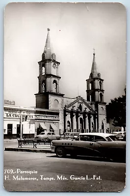 Matamoros Tamaulipas Mexico Postcard Parish Church View C1950's RPPC Photo • $29.95