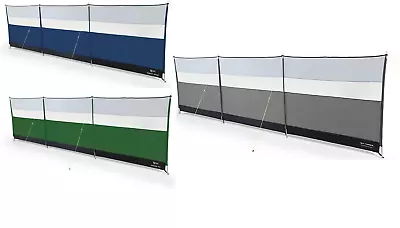 Kampa Dometic Windbreak 4 Steel Poled Windbreak 500cm X 140cm Blue Grey/ Green  • £49.55