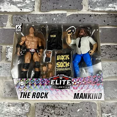 The Rock & Mankind WWE Elite 2-Pack Rock And Sock Connection New In Box • $109.99