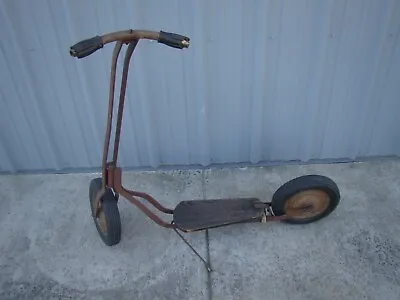 Antique Kick Scooter Auto Wheel Coaster Company Inc North Tonawanda NY VHTF • $90