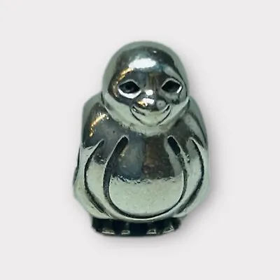 Pandora Sterling 925 Silver Smooth Head Penguin Charm Bead 790423 • £17.72