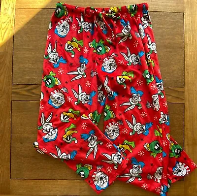 Looney Tunes Men's Cartoon Pajama Pants Drawstring Closure Size: XL NWT • $12.95