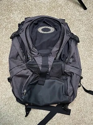 Vintage Y2k Oakley Tactical Backpack Black Grey Hiking Software Tech • $88.88