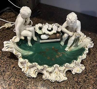 $50 • Buy Vintage 60s Mid Century Italian TV Lamp Cherubs By Paul's Gifts Italy Works!!!!