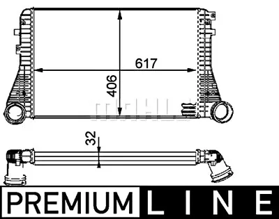 BEHR PREMIUM Charger Intercooler Fits VW SEAT SKODA AUDI Eos 1K0145803 • $137.86