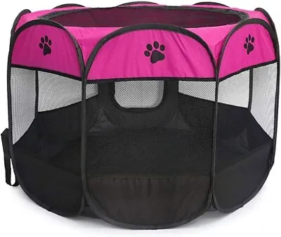 Portable Exercise Kennel Tent For Puppies/Dogs/Cats/Rabbits Dog Play Tent Travel • $48.99