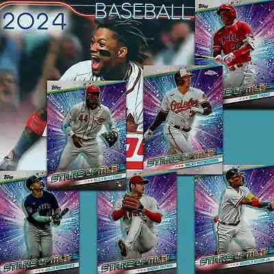 2024 Topps Series 1 | Stars Of MLB SMLB & Chrome CSMLB #1-30 Baseball Cards • $1.49