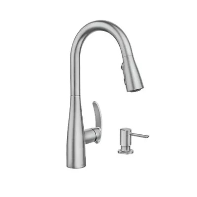 Moen 87932SRS Reyes Spot Resist Stainless One-Handle Pulldown Kitchen Faucet • $98.99