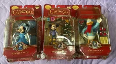 Disney Holiday Mickey's Christmas Carol MORTY MINNIE DONALD Figure Set Vintage • £95.37