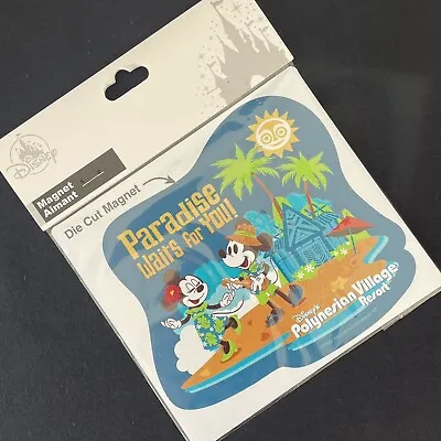 Disney Parks 2023 Polynesian Village Resort Mickey Minnie Paradise Car Magnet • $19.99