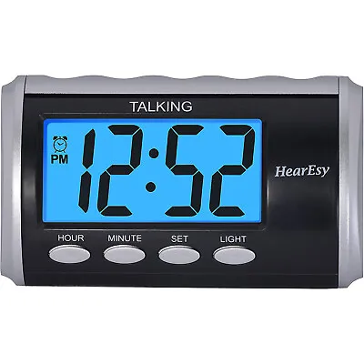 ​HearEsy Talking Alarm Clock For Visually Impaired Large Numbers For Senior Gift • £19.29