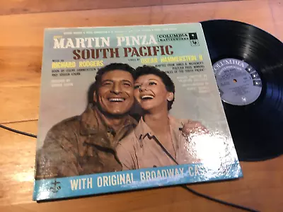Martin & Pinza South Pacific Broadway Cast Columbia OS 2040-33 RPM LP Record VG • $1.99