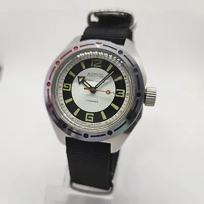 ☭ Watch Vostok 2409A SU Amphibian 17 Jewels Diver Vintage USSR Soviet SERVICED • $120