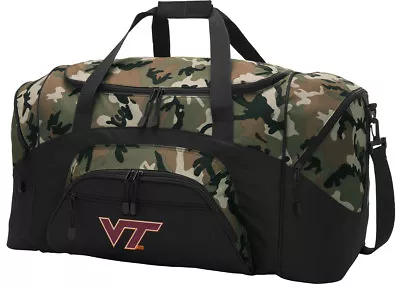 LARGE VIRGINIA TECH Gym Bag Suitcase Duffel Hokie Gift Idea For Him Men Man • $59.99