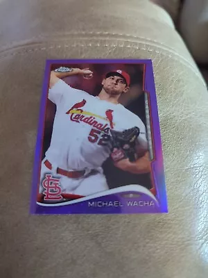 Michael Wacha 2014 Topps Chrome Card 49 St. Louis Cardinals Purple Refractor • $0.99