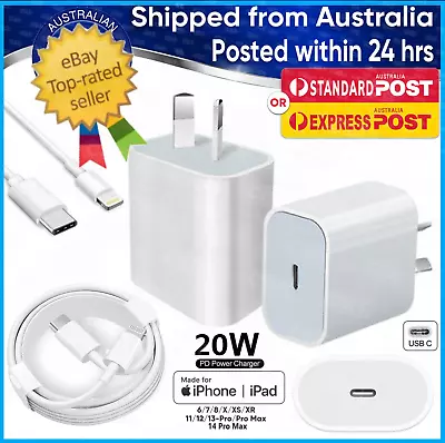 $13.50 • Buy 20W USB Type-C Wall Adapter Fast Charger PD IPad Power Brick For IPhone Pro Max