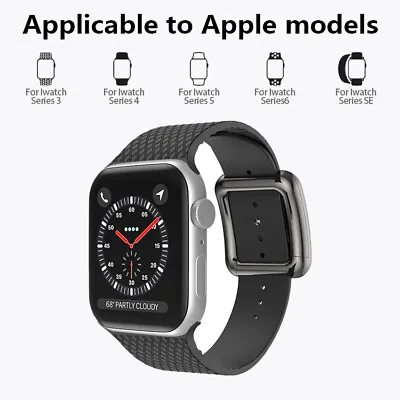 $24.07 • Buy For Apple Watch Silicone Link Magnetic Strap Band 49/45/38mm IWatch Series76SE54