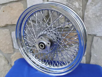 80 Spoke Chrome Twisted 16x3  Wheel For Harley Sportster Fx Fl Dyna Softail • $1289