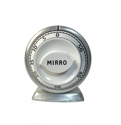 Vintage Robert Shaw Mirro Aluminum 60 Minutes Kitchen Timer WORKS GREAT • $27.95