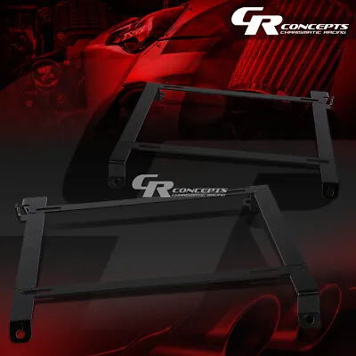 Left+right Tensile Racing Bucket Seat Low Mount Bracket For S13 S14 Nissan 240sx • $74.99