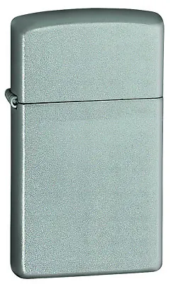 New Genuine ZIPPO Windproof Lighter 1605 Satin Slim Silver • $37.99