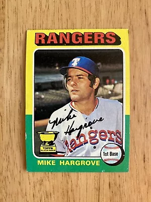 1975 Topps Mike Hargrove #106 All Star Rookie Cup Texas Rangers Vintage • $1.29