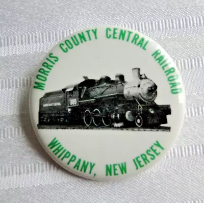 Vintage Morris County Central Railroad Whippany New Jersey Pinback Button 2   F • $10