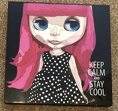 Pop Art Graffiti Acrylic Picture Keetatat Sitthiket 10  Keep Calm Anime Girl • £14.99