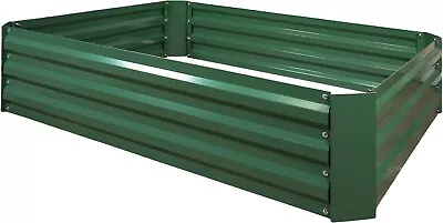 Metal Raised Flower Bed Garden Home Planting Improved Drainage Steel 1200x900x30 • £34.99